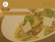 Tablet Screenshot of dinneronludlow.com